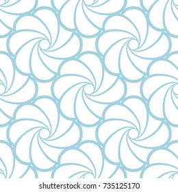 Floral seamless pattern. Light blue colored background with flower elements for wallpapers and textile