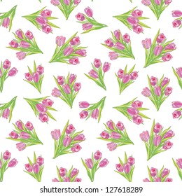 floral seamless pattern with lilac and pink sweet peas. flower seamless background.