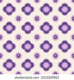 Tono lila de patrón transparente floral un diseño para Fondo de pantalla, fondo, envoltura. funda para iPad, vestido de muñeca y otro diseño.