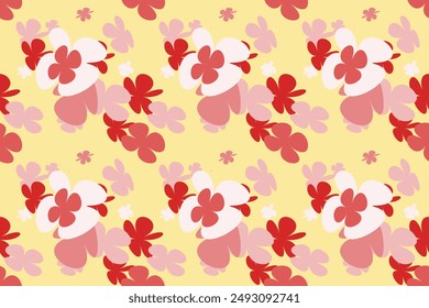 Floral Seamless Pattern Little Floral Liberty Seamless Texture Background. Spring, Summer Romantic Blossom Flower Garden Seamless Pattern for Your Designs