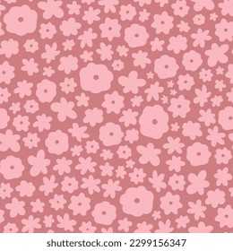 floral sin costuras con flores inspiradas en matisse sobre fondo rosado. Ideal para impresiones, papel pintado, rayado, papel fijo, impresiones textiles, papel de embalaje, etc. EPS 10