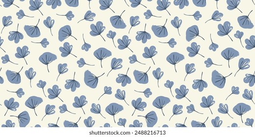 Patrón floral sin costuras. Diseño abstracto moderno para papel, cubierta, tela, marcapasos y otros usos
