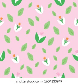 Floral Seamless pattern. Nature Inspired Print