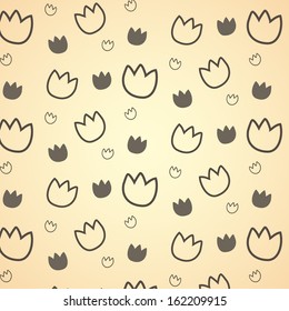 Floral seamless pattern. Nature theme.