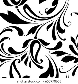 Floral seamless pattern. Not cropped and hidden under mask. Decorative texture for paper, wallpaper, wrapping and textiles.