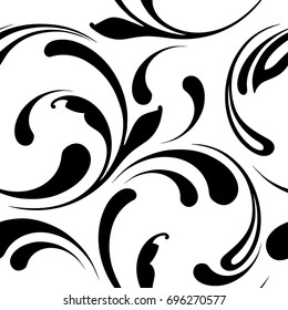 Floral seamless pattern. Not cropped and hidden under mask. Decorative texture for paper, wallpaper, wrapping and textiles.