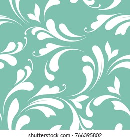Floral seamless pattern. Not cropped and hidden under mask. Decorative texture for paper, wallpaper, wrapping and textiles.