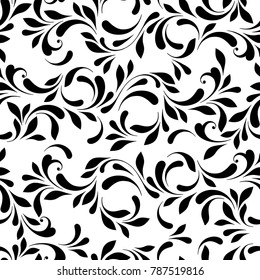 Floral seamless pattern. Not cropped and mask. Decorative background for paper, wallpaper, wrapping and textiles.