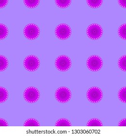 Floral seamless pattern on the light violet background
