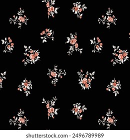 Floral seamless pattern on master background. Modern floral pattern. Elegant template for fashion prints...suit Kurt digital design motif colourful wallpaper illustration, traditional design