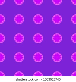Floral seamless pattern on the violet background