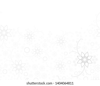 Floral seamless pattern on white background. Plant texture for fabric, wrapping, wallpaper and paper. illustrator vector.
