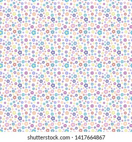 Floral seamless pattern on white background.