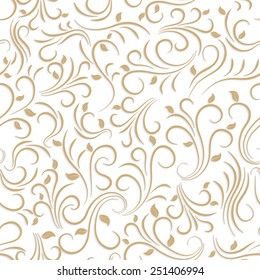 floral seamless pattern on white background