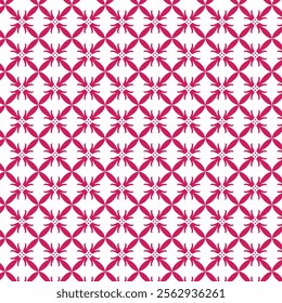  Floral Seamless Pattern on white background