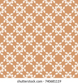Floral seamless pattern. Orange background with flower elements for wallpapers and textile