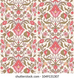 Floral seamless pattern in oriental style