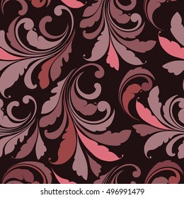 Floral seamless pattern. Ornament for decorating fabric, wrapping, paper. 