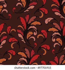 Floral seamless pattern. Ornament for decorating fabrics.  