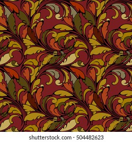 Floral seamless pattern. Ornament for decorating fabric, wrapping, paper. 