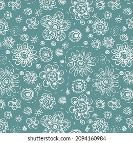 Floral seamless pattern. Ornament for textile decor