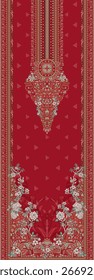 Floral Seamless pattern ornament Vectors decorative flowers and Paisley Ethnic style ikat design digital design motif pattern Beautiful Hand Drawn geometrical, Floral, Pattern all over Designs print's