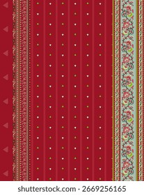 Floral Seamless padrão ornamento Vetores flores decorativas e estilo étnico Paisley ikat design digital design motivo padrão Mão bonita desenhado geométrico, floral, padrão em todos os desenhos impressão