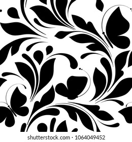 Floral seamless pattern. Ornamental texture for fabric, wrapping, wallpaper and paper. Decorative print.