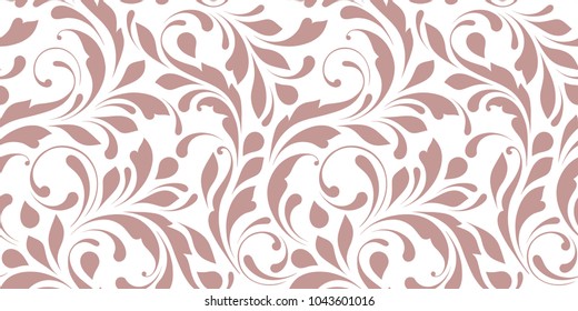 Floral seamless pattern. Ornate background for fabric, paper, wrapping and wallpaper.