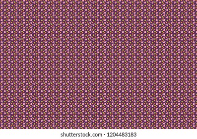 Floral seamless pattern over purple background.