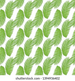Floral seamless pattern. Palm branch ink sketch. Fashion floral print for a business card, banner, poster, wrapping, fabric, notebook, invitation. Vector illustration for your template design