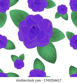 Floral seamless pattern for paper and textile. Isolated vector background.
