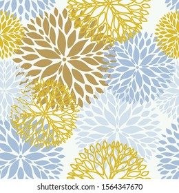 Floral seamless pattern in pastel colors. Seamless pattern can be used for wallpaper, pattern fills, web page background, textile, web and other design.