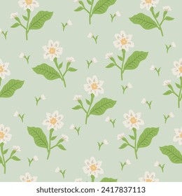 floral seamless pattern in pastel colors 


