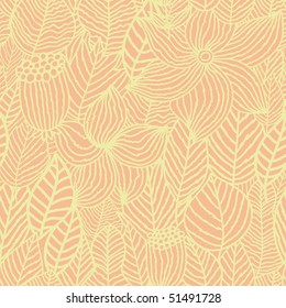 Floral seamless pattern in pastel colors