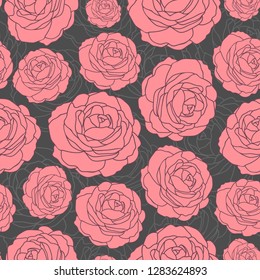 Floral seamless pattern, perfect for fabric, packaging, wallpaper, invitations, etc.