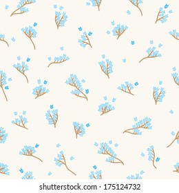 Floral seamless pattern. Perfect for wallpapers, pattern fills, web page backgrounds, surface textures, textile. 