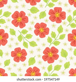 Floral seamless pattern. Perfect for wallpapers, pattern fills, web page backgrounds, surface textures, textile. 
