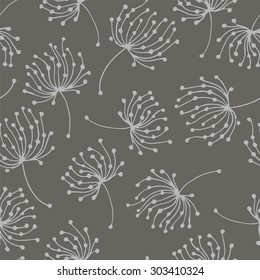 Floral seamless pattern with petals.