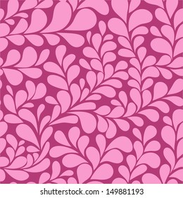 Floral seamless pattern in pink colors