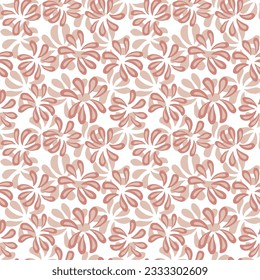 Patrón floral sin fisuras. elementos florales rosas sobre un fondo blanco, acuarela, tinta.