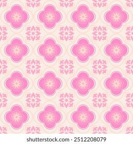 Patrón floral sin fisuras con diseño de pelusa de melocotón rosa para Fondo de pantalla, fondo, envoltura. funda para iPad, vestido de muñeca y otro diseño.