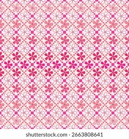 Tono rosado inconsútil floral del patrón para la tela, papel de pared