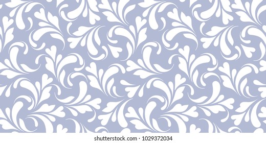 Floral seamless pattern. Plant texture for fabric, wrapping, wallpaper and paper. Decorative print.