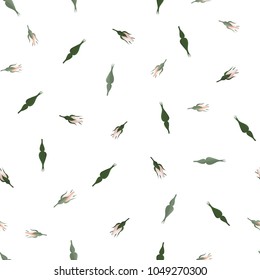 Floral seamless pattern. Plant texture for fabric, wrapping, wallpaper and paper. Decorative print.