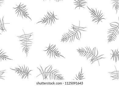 Floral seamless pattern. Plant texture for fabric, wrapping, wallpaper and paper. Decorative print.
