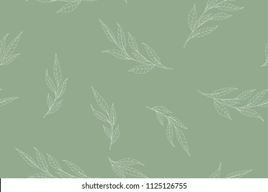 Floral seamless pattern. Plant texture for fabric, wrapping, wallpaper and paper. Decorative print.
