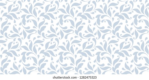 Floral seamless pattern. Plant texture for fabric, wrapping, wallpaper and paper. Decorative print.