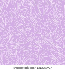 Floral seamless pattern. Plant texture for fabric, packaging, wallpaper and paper. Decorative print. - Vector graphics