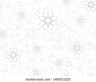 Floral seamless pattern. Plant texture for fabric, wrapping, wallpaper and paper. illustrator vector.
